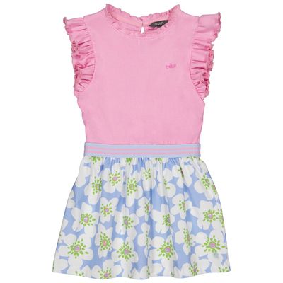 Quapi Meisjes Jurk QS252FABIENNE AOP Blue Flower
