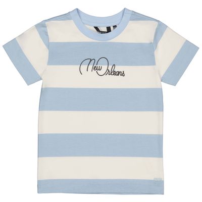 Quapi Jongens Shirt QS252FABIAN AOP Blue Stripe