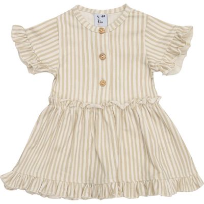 Klein Baby Dress Ruffle Trellis Blue