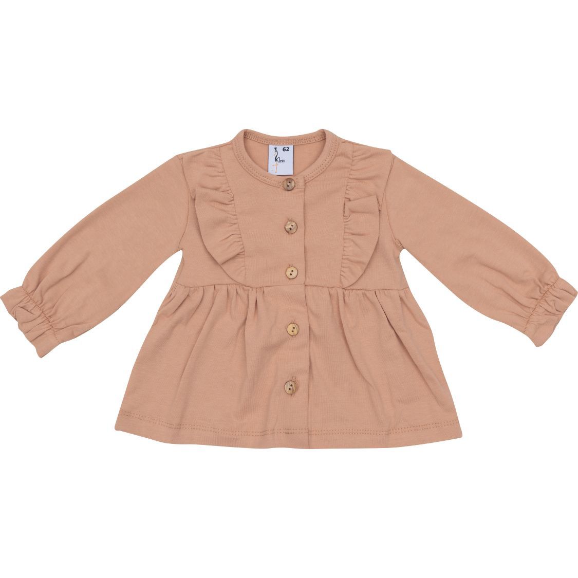 Klein Baby Cardigan Ruffle Toasted Nut