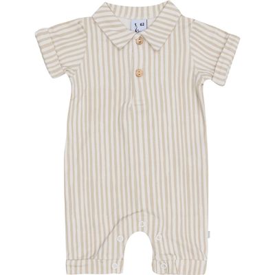 Klein Baby Jumpsuit Short AOP Vertical Stripe