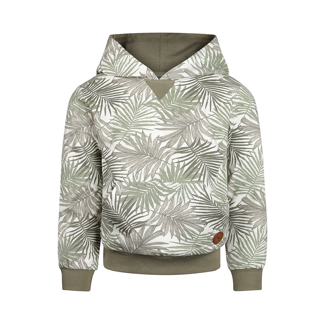Koko Noko Sweater with hood Light faded green P54841-37
