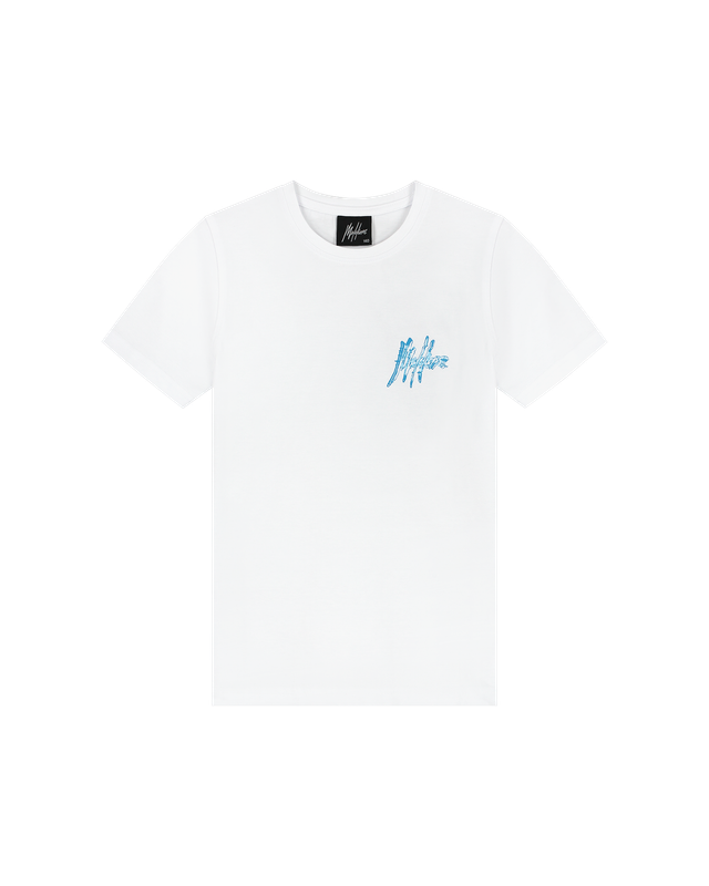 Malelions Junior 3D Wave T-Shirt White