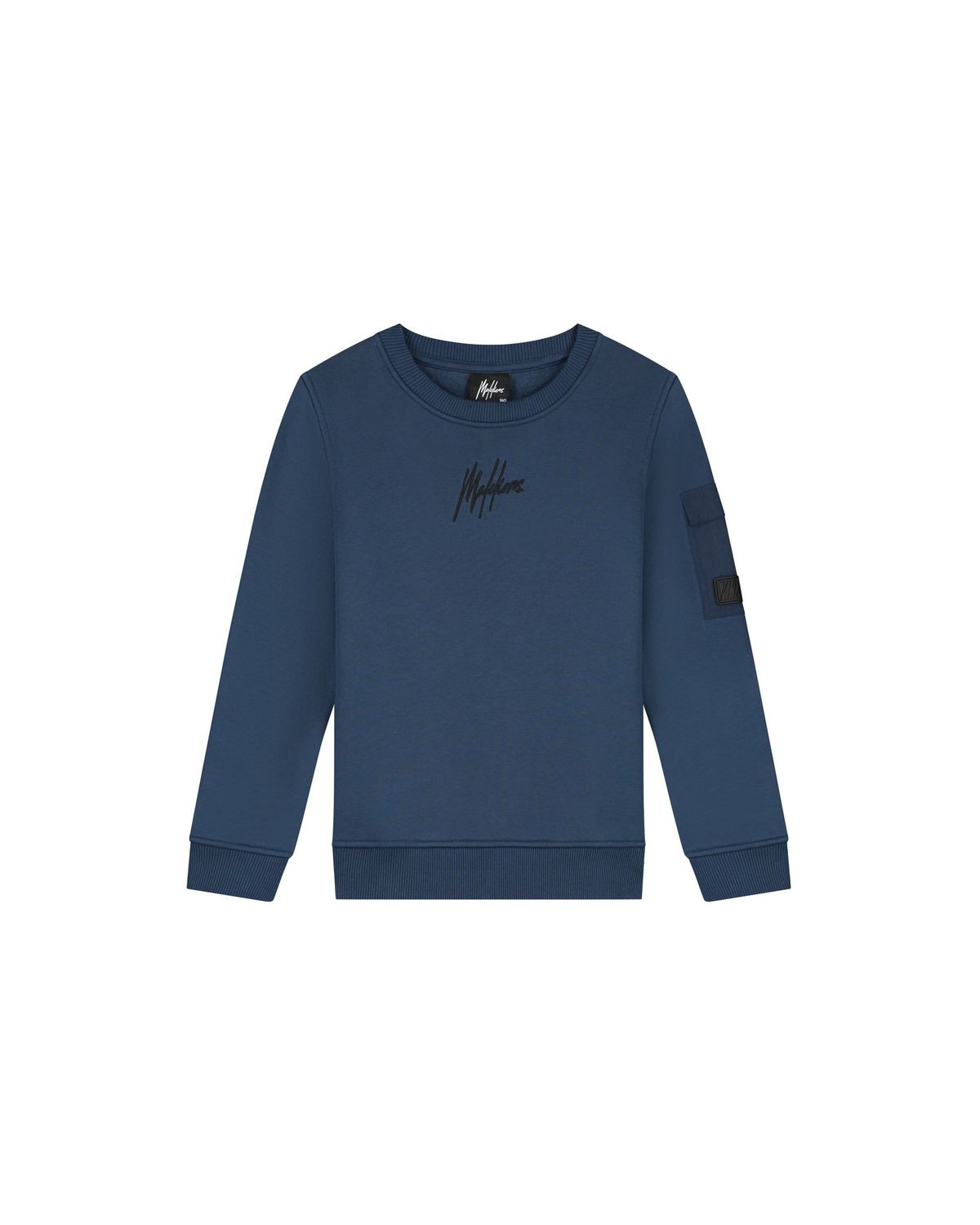Malelions Junior Nylon Pocket Sweater Navy