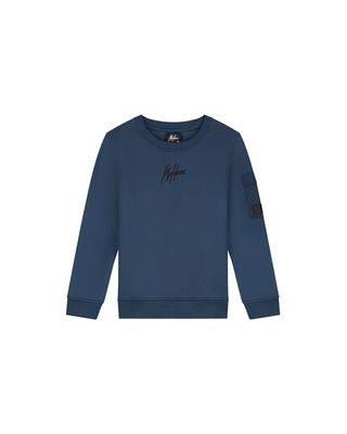 Malelions Junior Nylon Pocket Sweater Navy