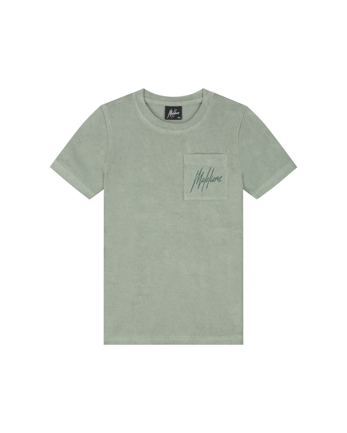Malelions Junior Signature Towelling T-Shirt Agave Green