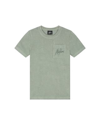 Malelions Junior Signature Towelling T-Shirt Agave Green