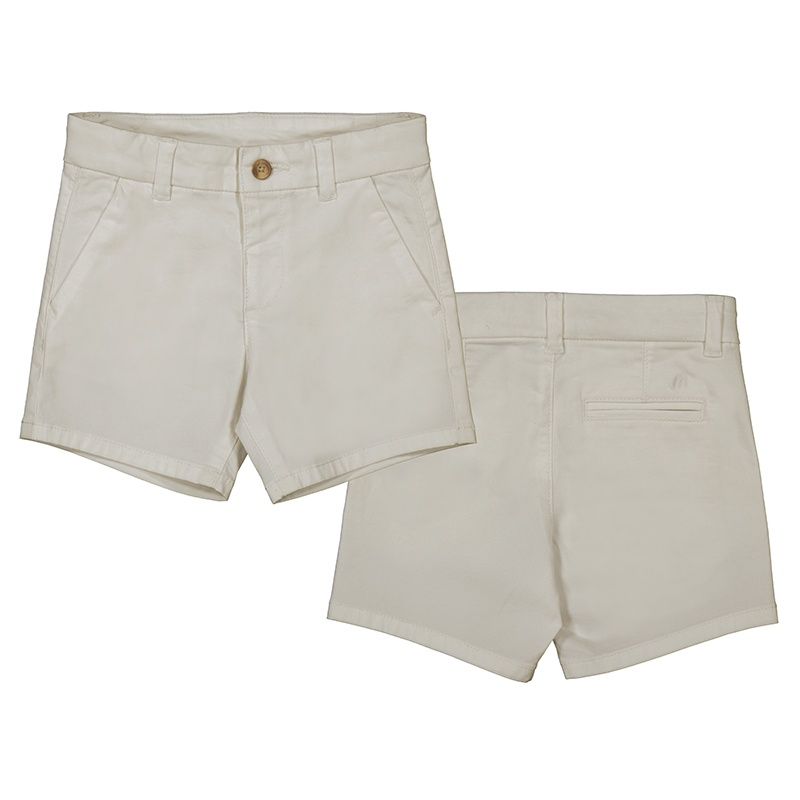 Mayoral Basic chino twill shorts      207 Beige