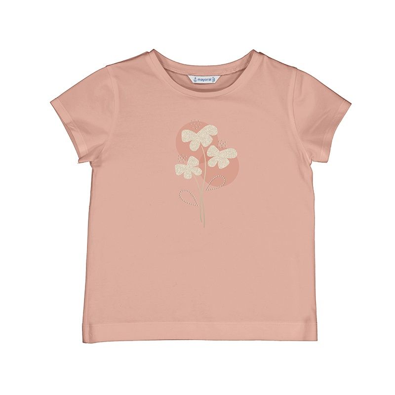 Mayoral Basic s/s t-shirt             174 Roze