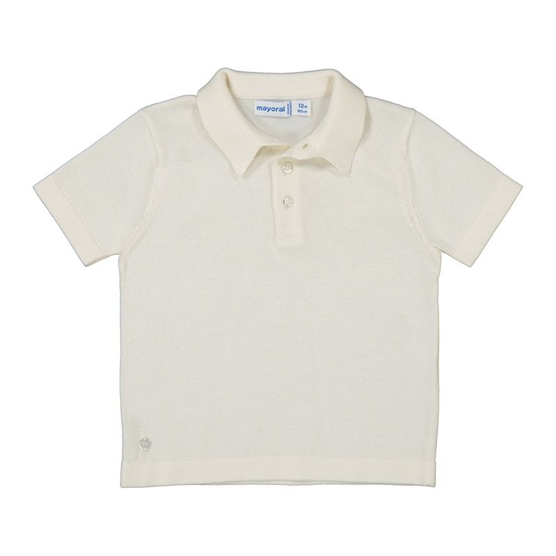Mayoral S/s polo                      1106 Wit
