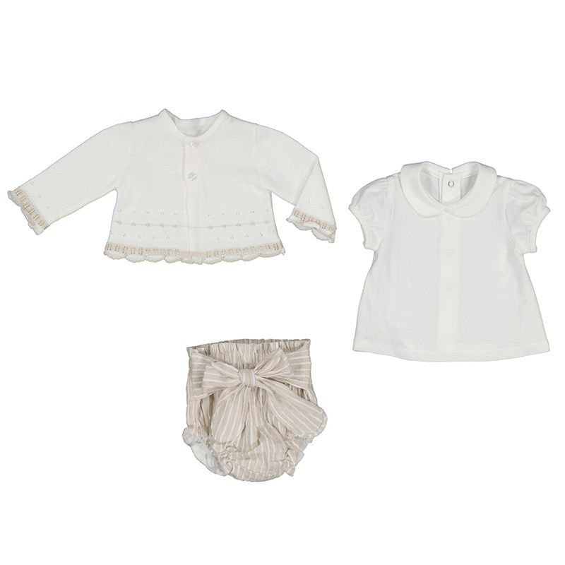 Mayoral Short and jacket set          1254 Beige