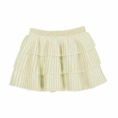 Mayoral Pleated tulle skirt           1901 Beige