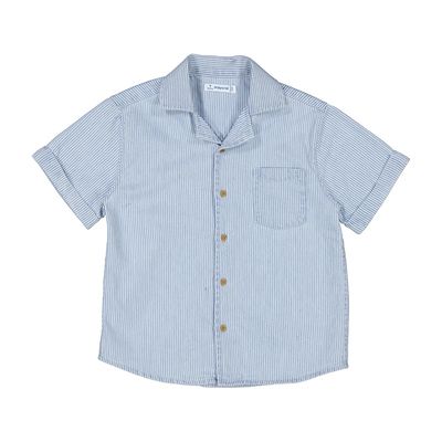 Mayoral S/s denim t-shirt             3116 Blauw