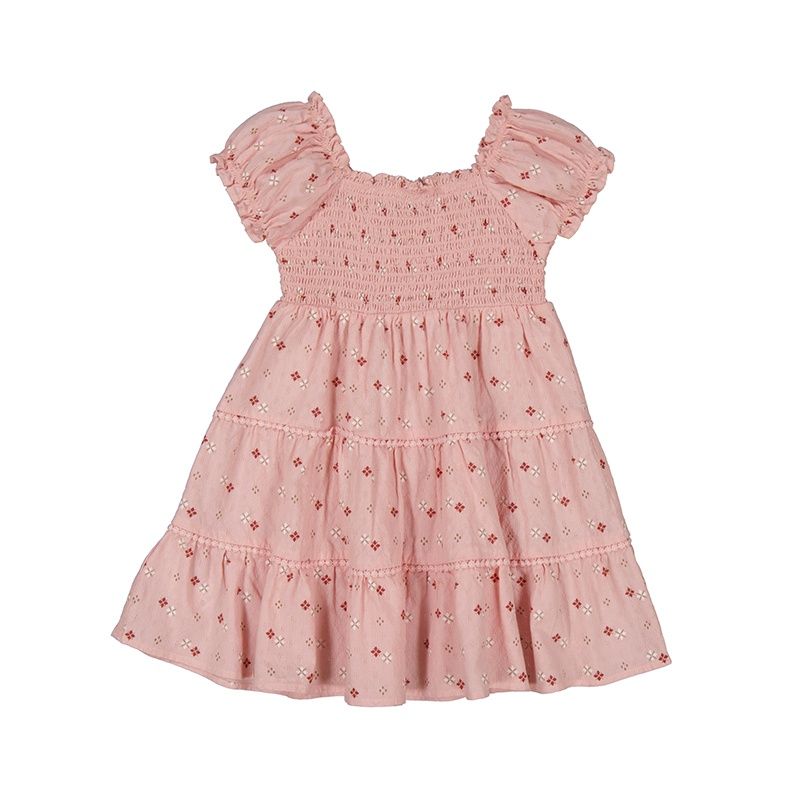 Mayoral Dress with smock              3925 Roze