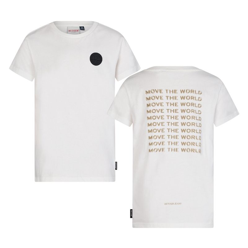 Retour Jongens Shirt Kyle off white