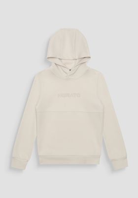 Antony Morato HOODIE REGULAR FIT IN INTERLOCK COTTON BLEND FABRIC WITH FOAM LOGO PRINT