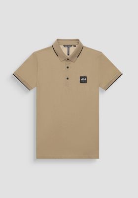 Antony Morato POLO REGULAR FIT IN MERCERIZED PIQUET COTTON FABRIC WITH WOVEN LOGO PATCH