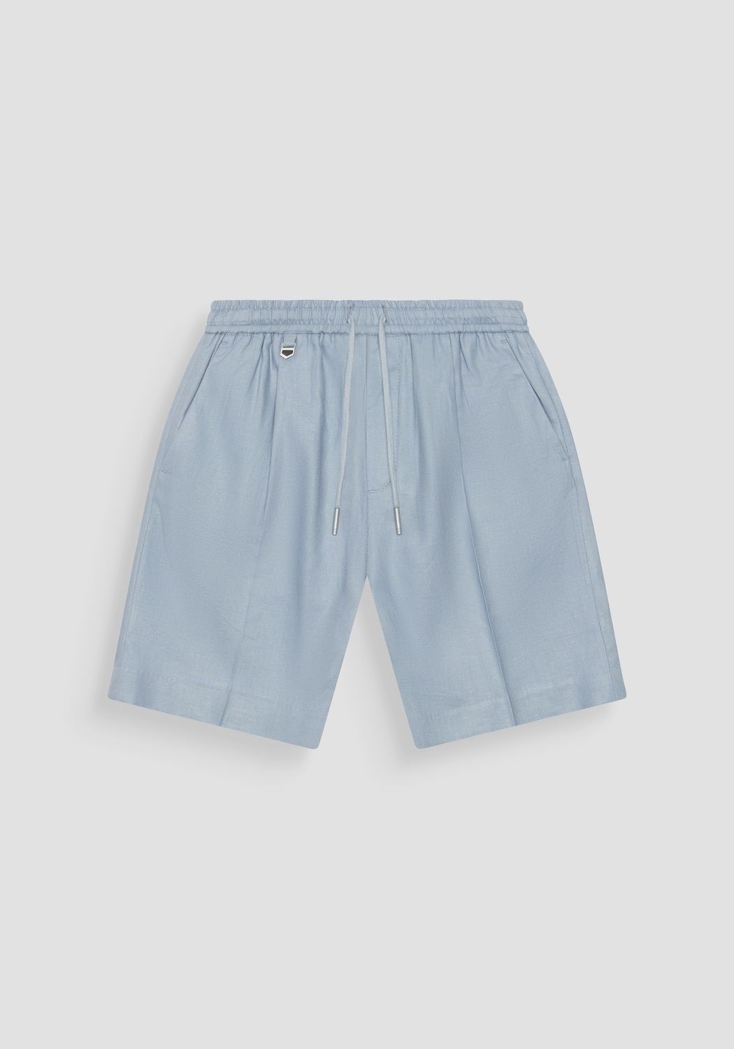 Antony Morato SHORT REGULAR FIT IN TWILL LINEN VISCOSE BLEND FABRIC, Kleur: Blauw, Maat: 140