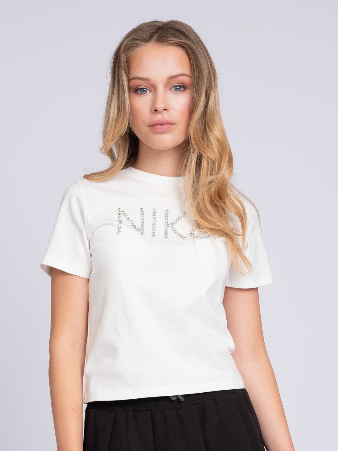 Nik&amp;Nik- Bella T-Shirt, Kleur: Off White, Maat: 8