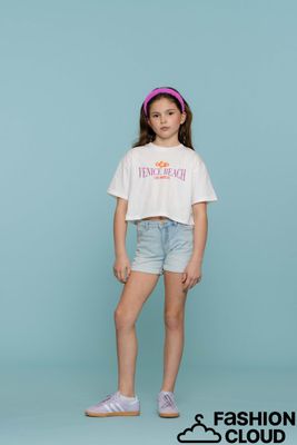 Geisha Short jogg  bleached denim