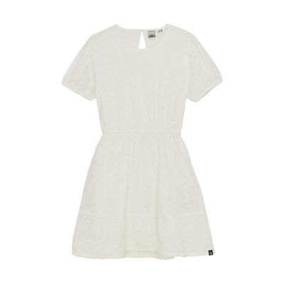Indian Blue Jeans Broderie Dress Bright White 970262