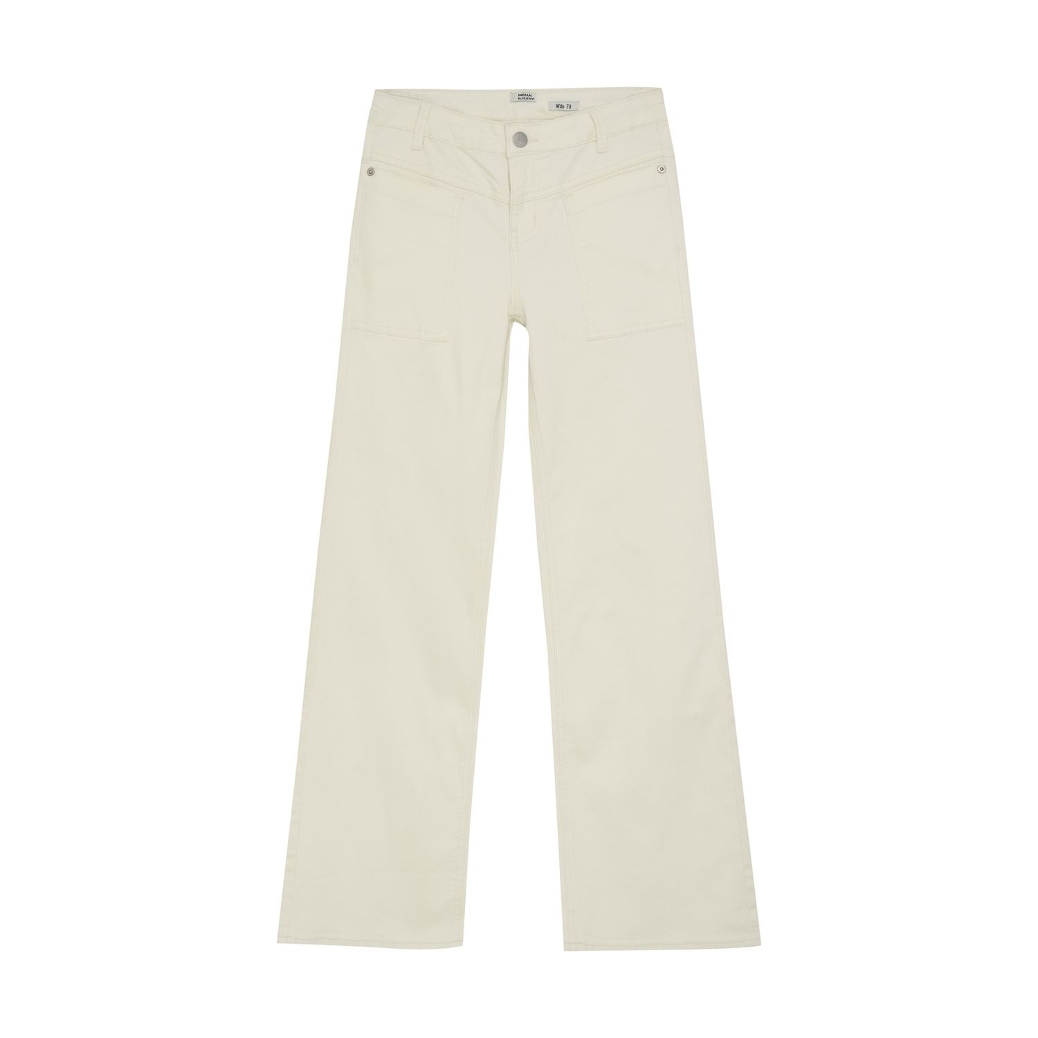 Indian Blue Jeans 2123 Worker Wide Fit Denim Off White 970148