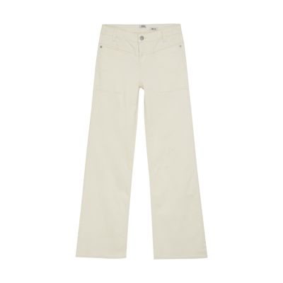 Indian Blue Jeans 2123 Worker Wide Fit Denim Off White 970148