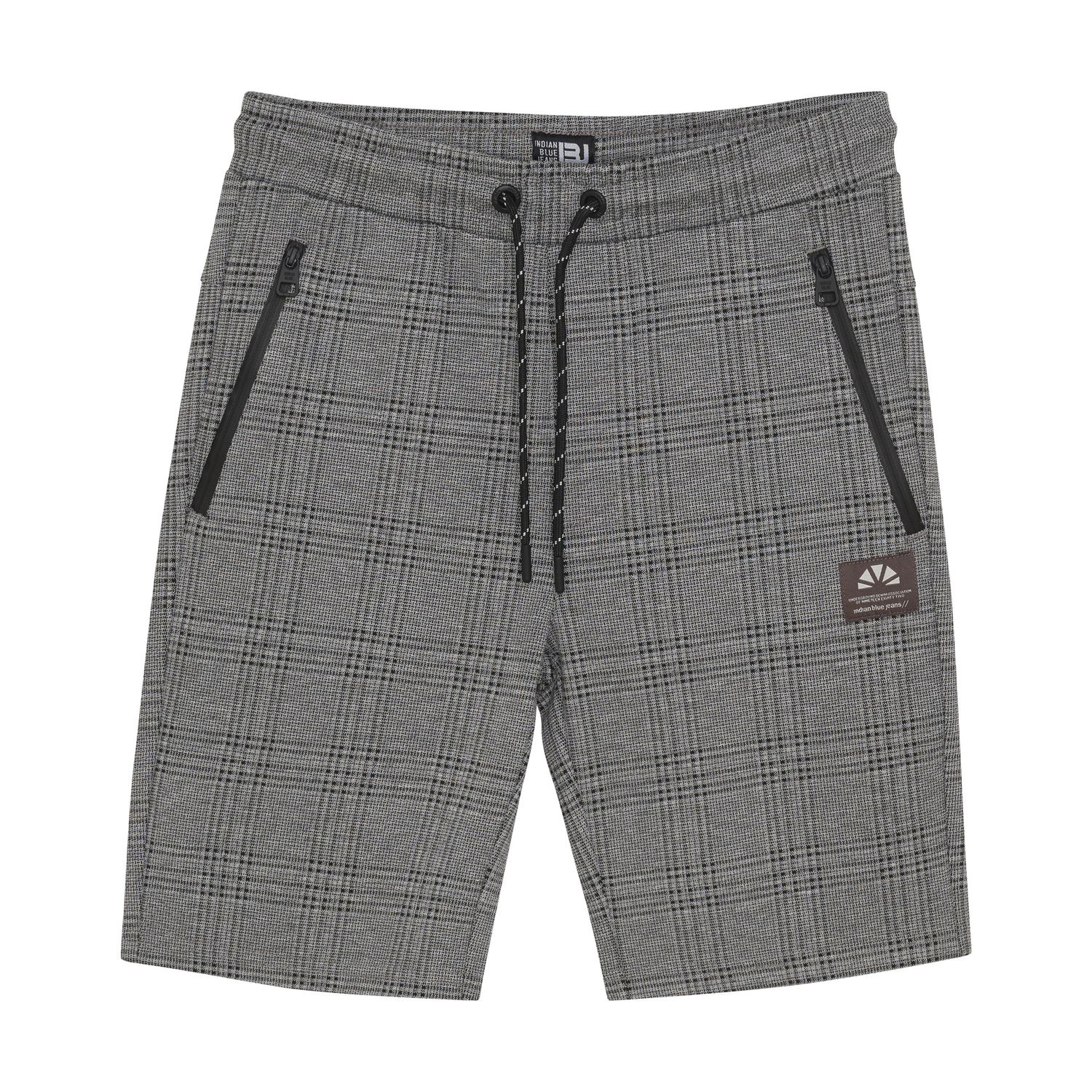 Indian Blue Jeans Jog Short Check Antra Ash 960219