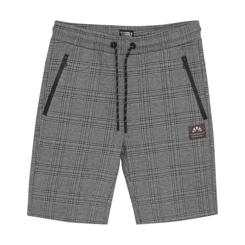 Indian Blue Jeans Jog Short Check Antra Ash 960219