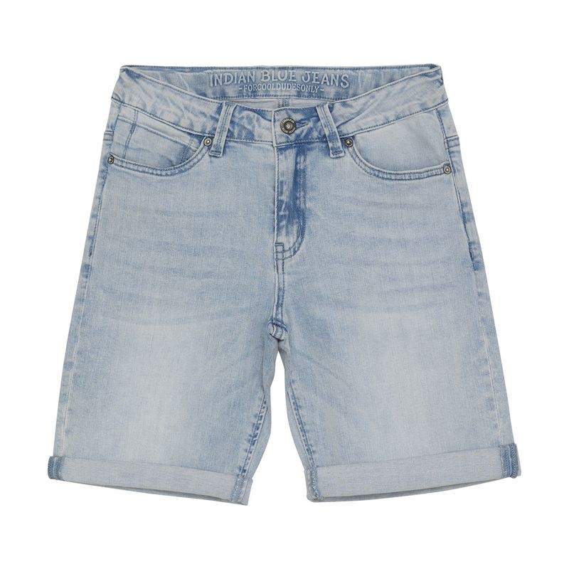 Indian Blue Jeans Denim Short Light Denim Light Denim Blue 960220
