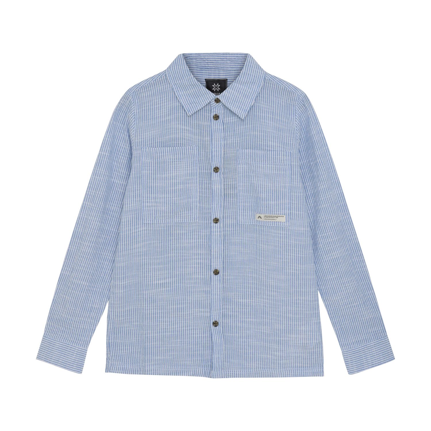 Indian Blue Jeans Shirt Linen Stripe Blithe 960195