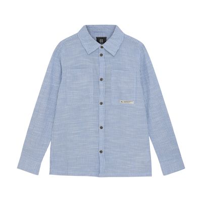 Indian Blue Jeans Shirt Linen Stripe Blithe 960195