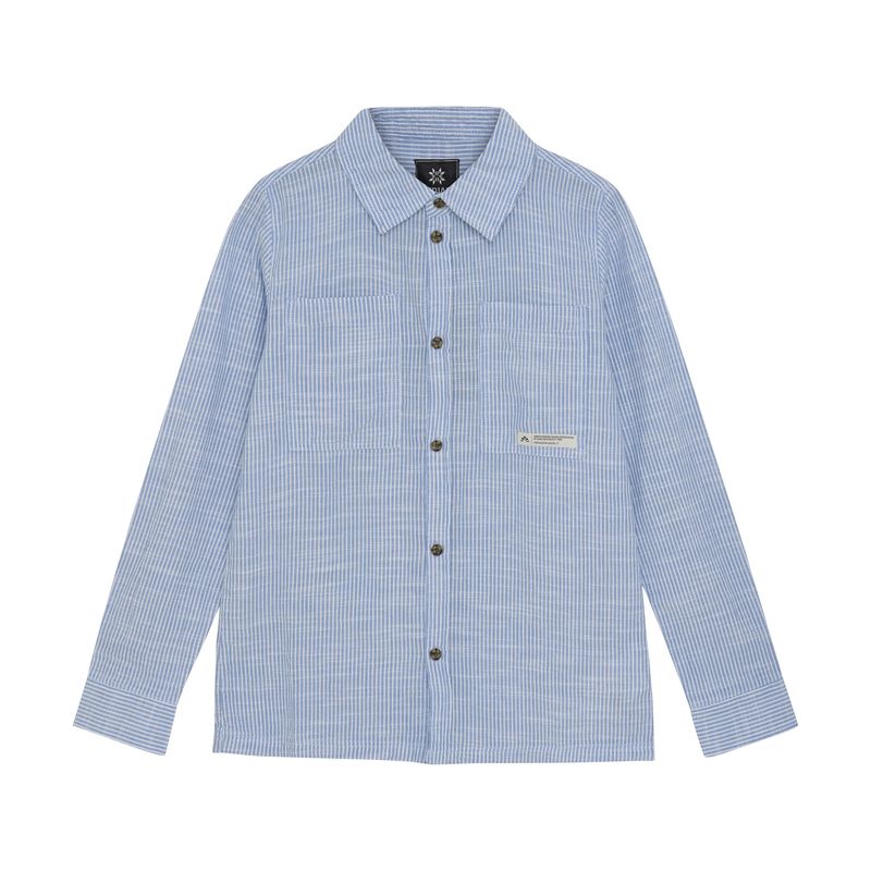 Indian Blue Jeans Shirt Linen Stripe Blithe 960195