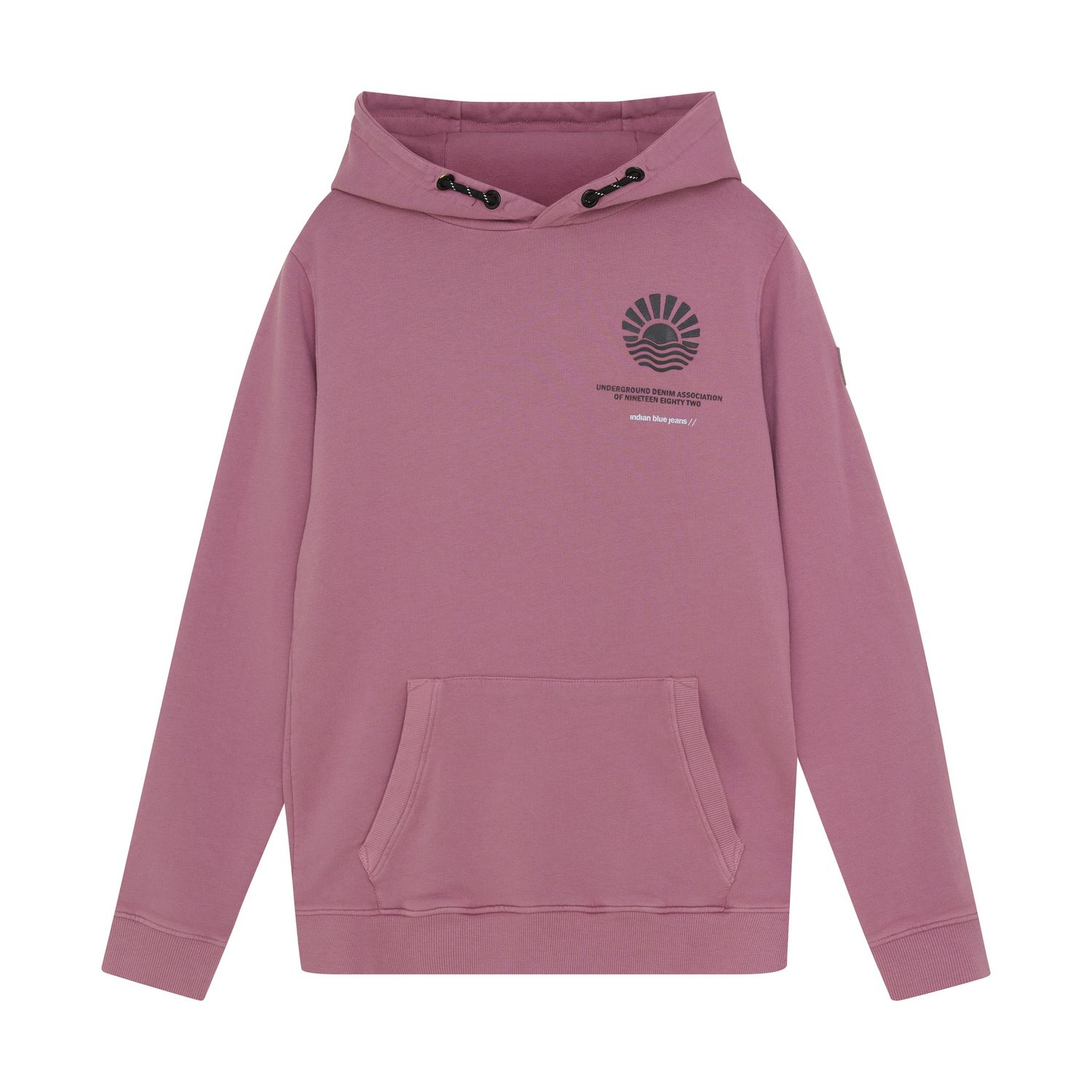 Indian Blue Jeans Hoodie Backprint Grape Nectar 960171