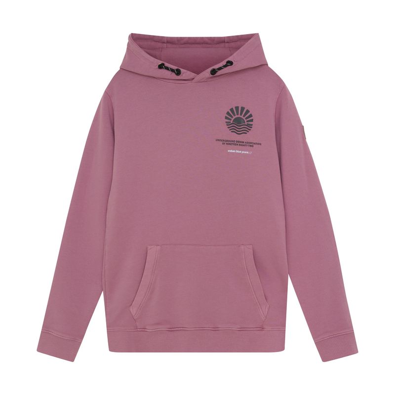 Indian Blue Jeans Hoodie Backprint Grape Nectar 960171