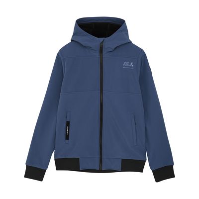 Indian Blue Jeans Soft Shell Hooded Jacket Washed Blue 960274