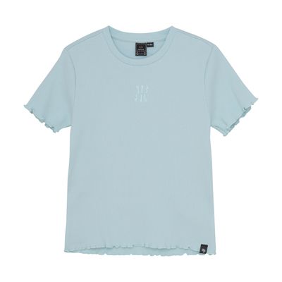 Indian Blue Jeans T-shirt Cropped IBJ Blue Glow 970122