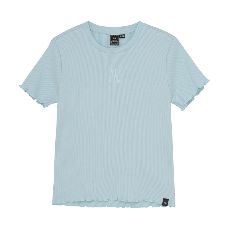 Indian Blue Jeans T-shirt Cropped IBJ Blue Glow 970122