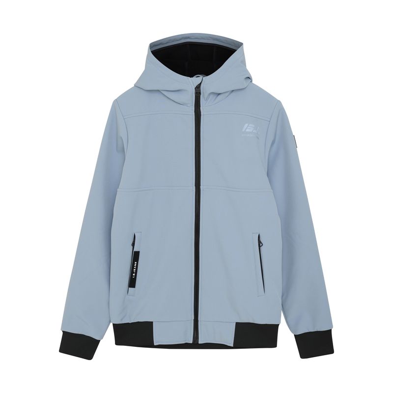 Indian Blue Jeans Soft Shell Hooded Jacket Ice Blue 960274