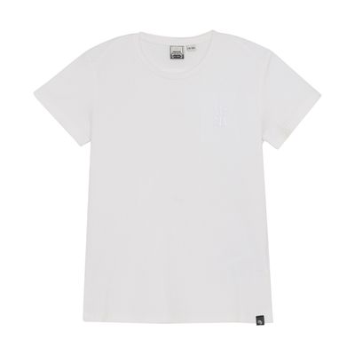 Indian Blue Jeans T-shirt Rib Back Opening Bright White 970237