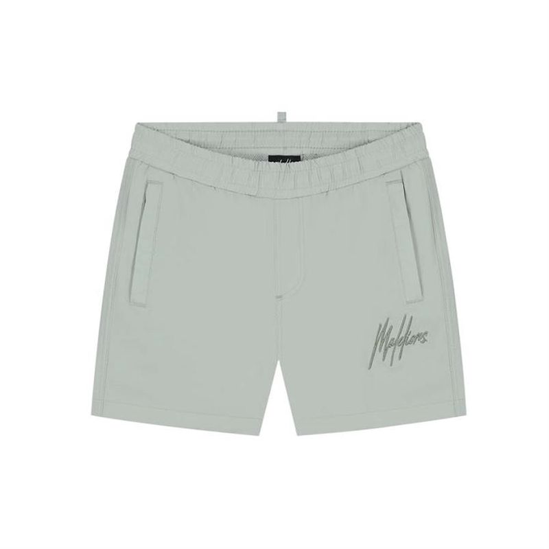 Malelions Junior Signature Swim Shorts Agave Green