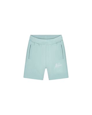 Malelions Junior Striped Signature Shorts Sky Blue