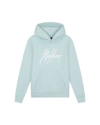 Malelions Junior Striped Signature Hoodie Sky Blue