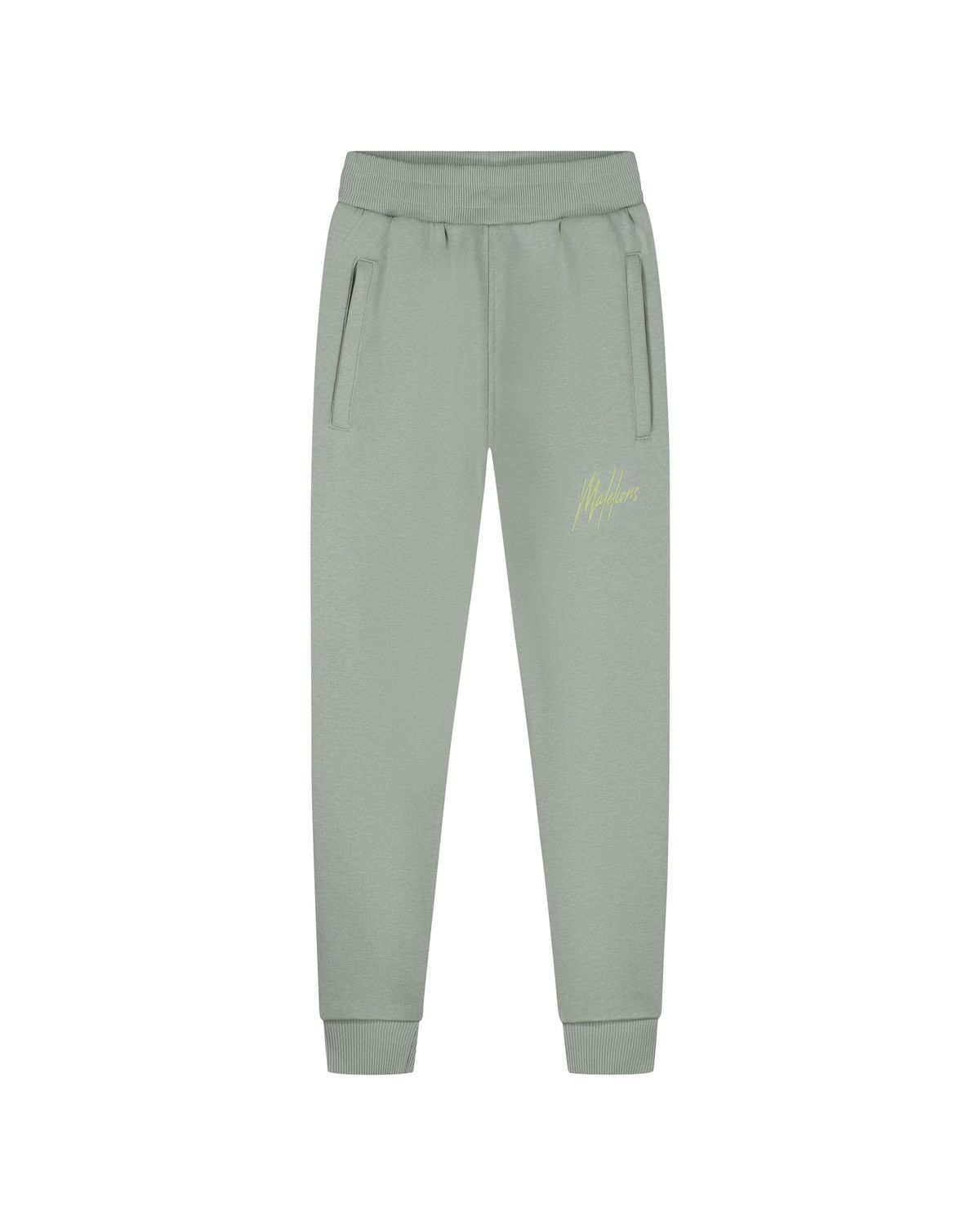 Malelions Junior Striped Signature Sweatpants Agave Green