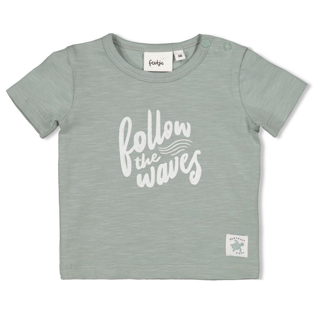 Feetje T-shirt - Turtelly Cool Groen