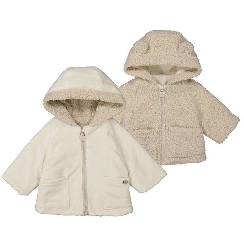 Mayoral Reversible shearling coat     Pottery    2496