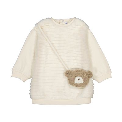 Mayoral Dress with bag                Macchiato  2919