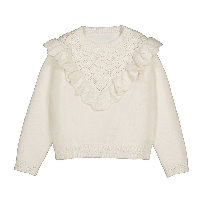 Mayoral Open knit sweater             Macchiato  4304
