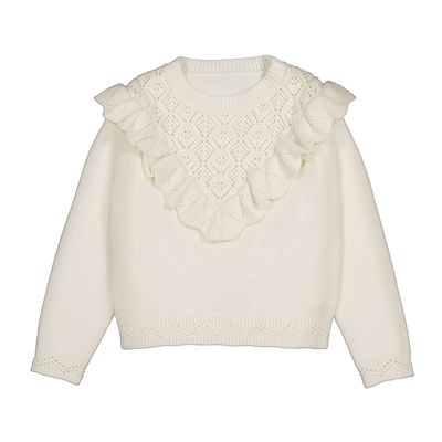 Mayoral Open knit sweater             Macchiato  4304