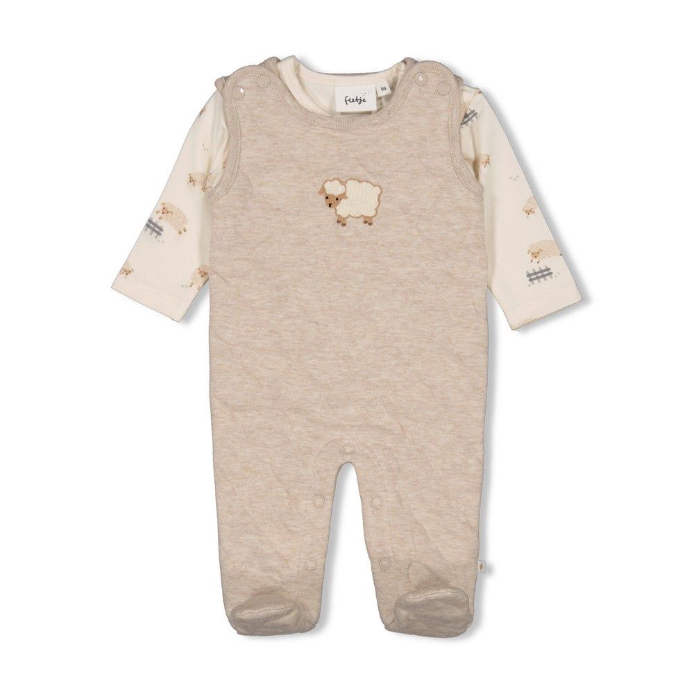Feetje 2-dlg Boxpak - Sleepy Sheepy Taupe melange